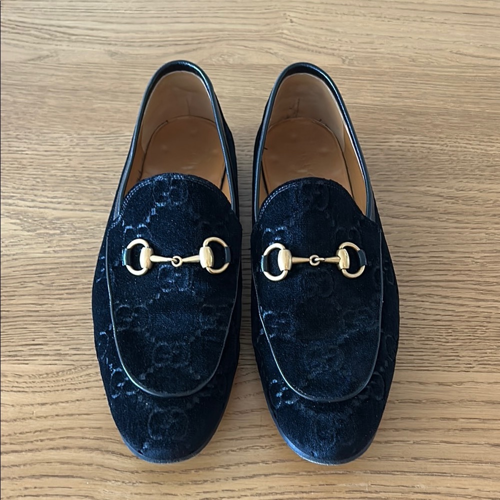 Men Gucci Black Jordaan loafer